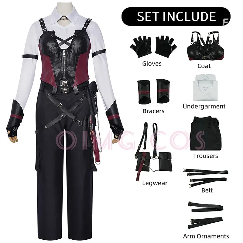 Anime Cosplay Ladies - ชุดคอสเพลย์นักล่าอวกาศ Deep Space Hunter สำหรับงานคาร์นิวัล ชุดยูนิฟอร์มผู้ใหญ่