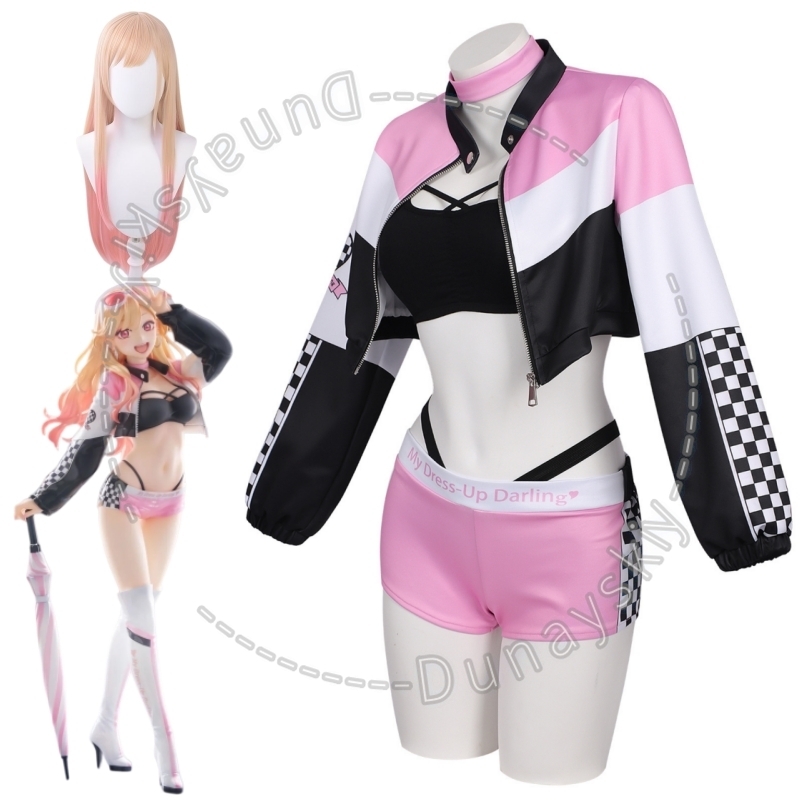 Kitagawa Anime Cosplay - ชุดคอสเพลย์มาริน คิตากาวะ จาก My Darling ชุดแข่งรถ