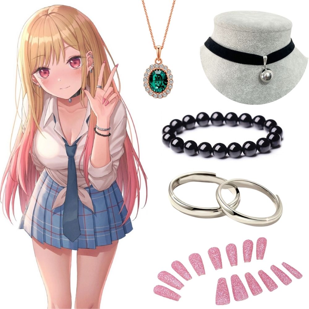 Kitagawa Anime Cosplay - ต่างหู สร้อยคอ คิตากาวะ มาริน อุปกรณ์คอสเพลย์ My