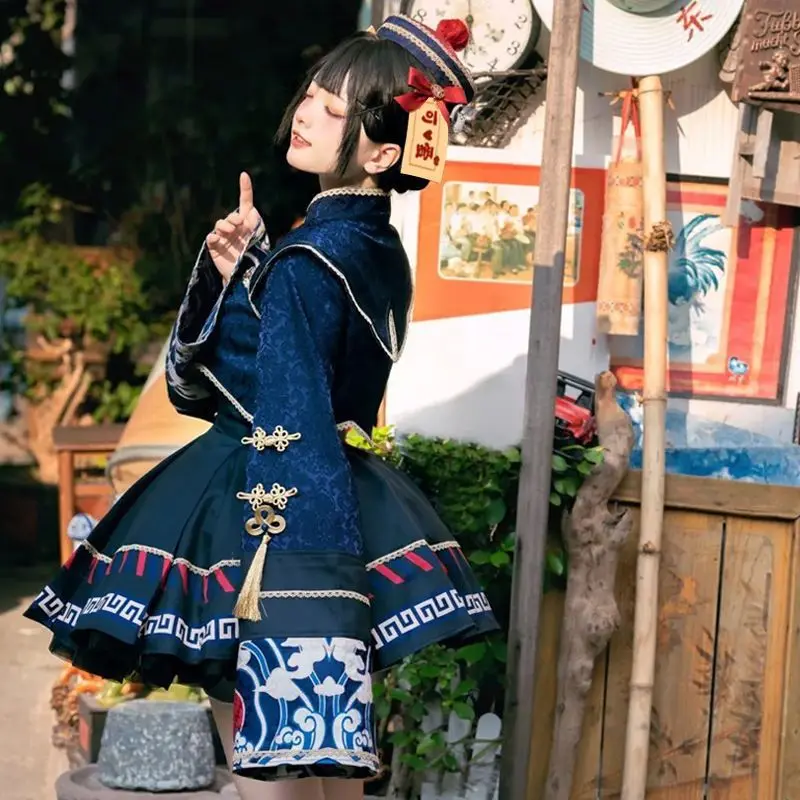 Lolita สไตล์จีนหวานชุดน่ารักอะ - Anime Cosplay Ladies บทวิจารณ์และราคา