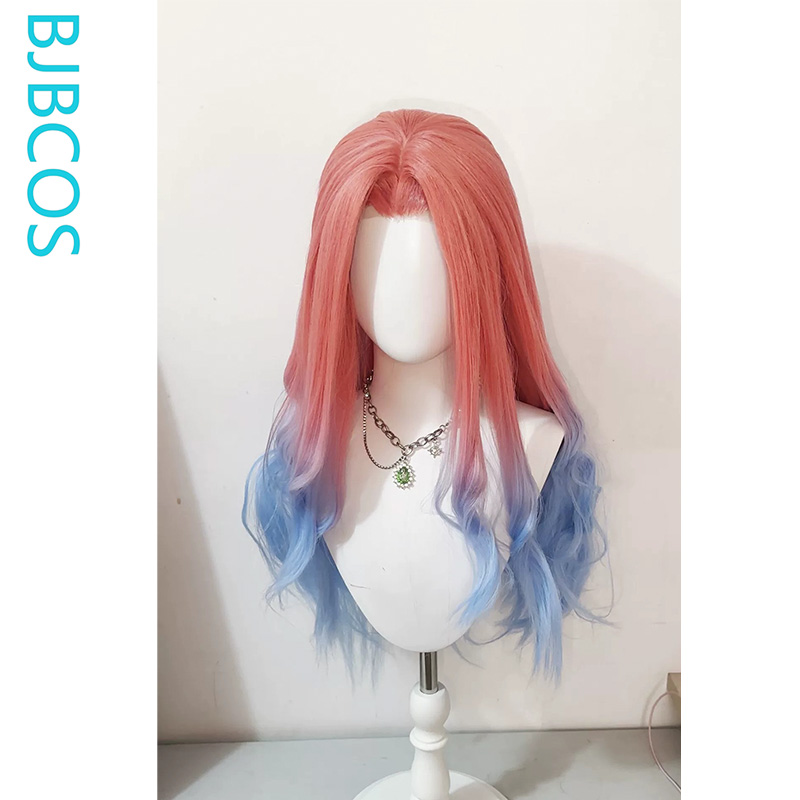 วิกผมที่จัดทรงแล้ว ‌ วิกคอสเพล - Anime Cosplay Blue Hair บทวิจารณ์และราคา